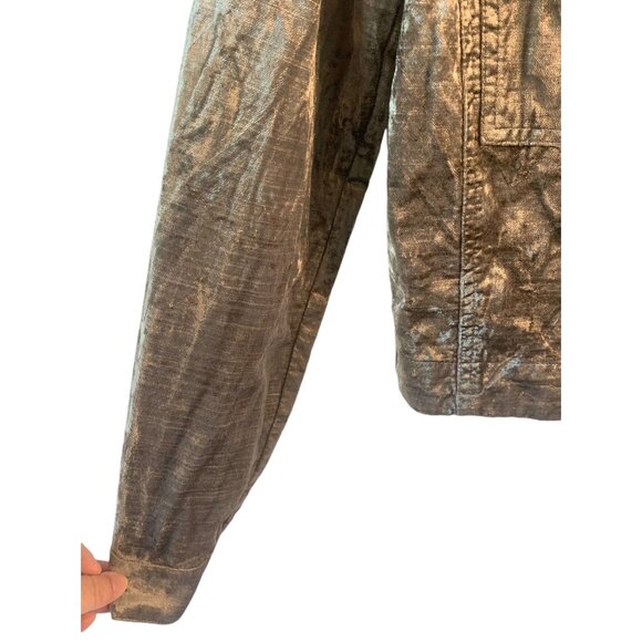 CABI Silvery Taupe Sunday Topper Velvet Button-Up Short Women's Jacket Size XS - Picture 7 of 10